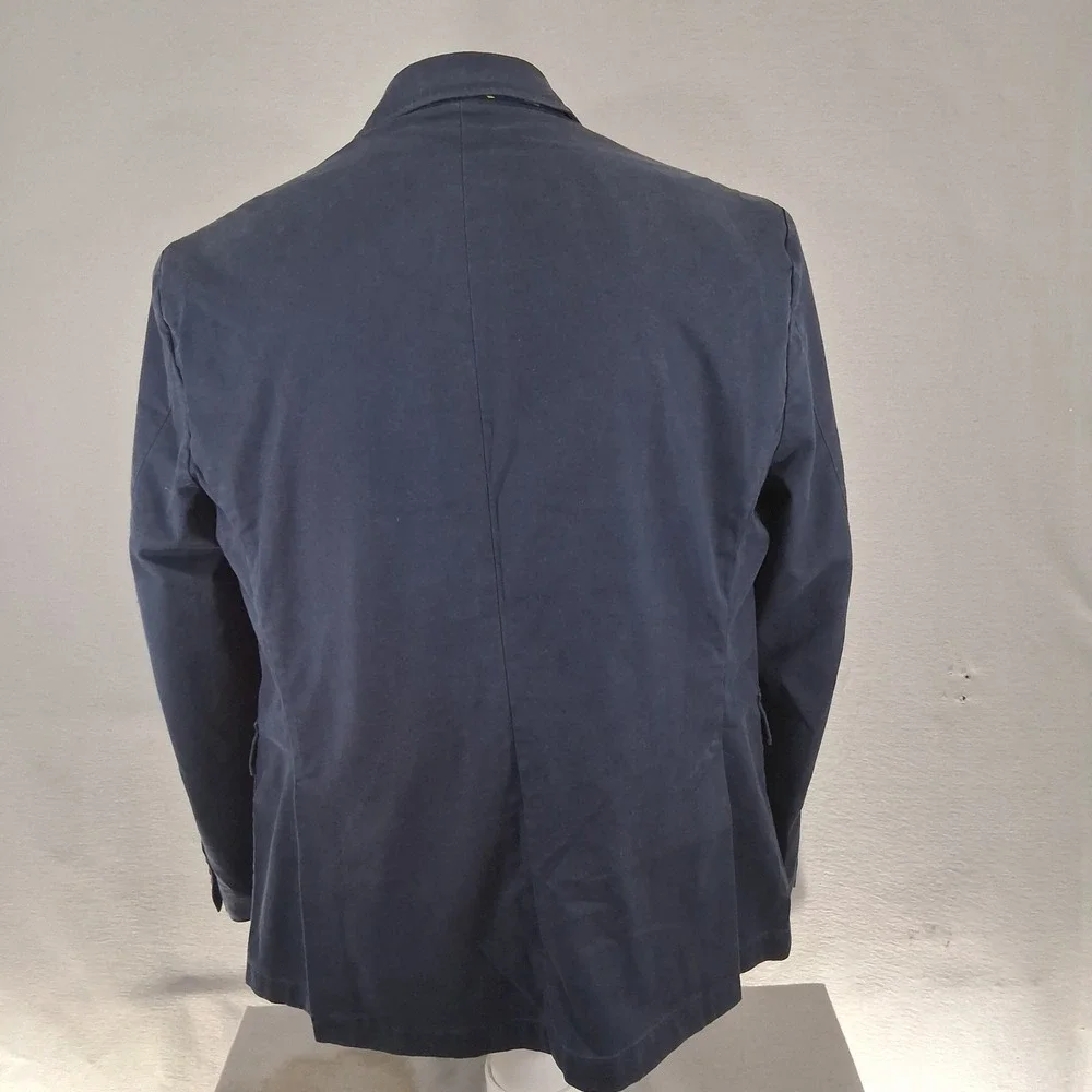 Polo Ralph Lauren Blazer XXL 46R Blue Unstructured Cotton Sport Coat Double Vent